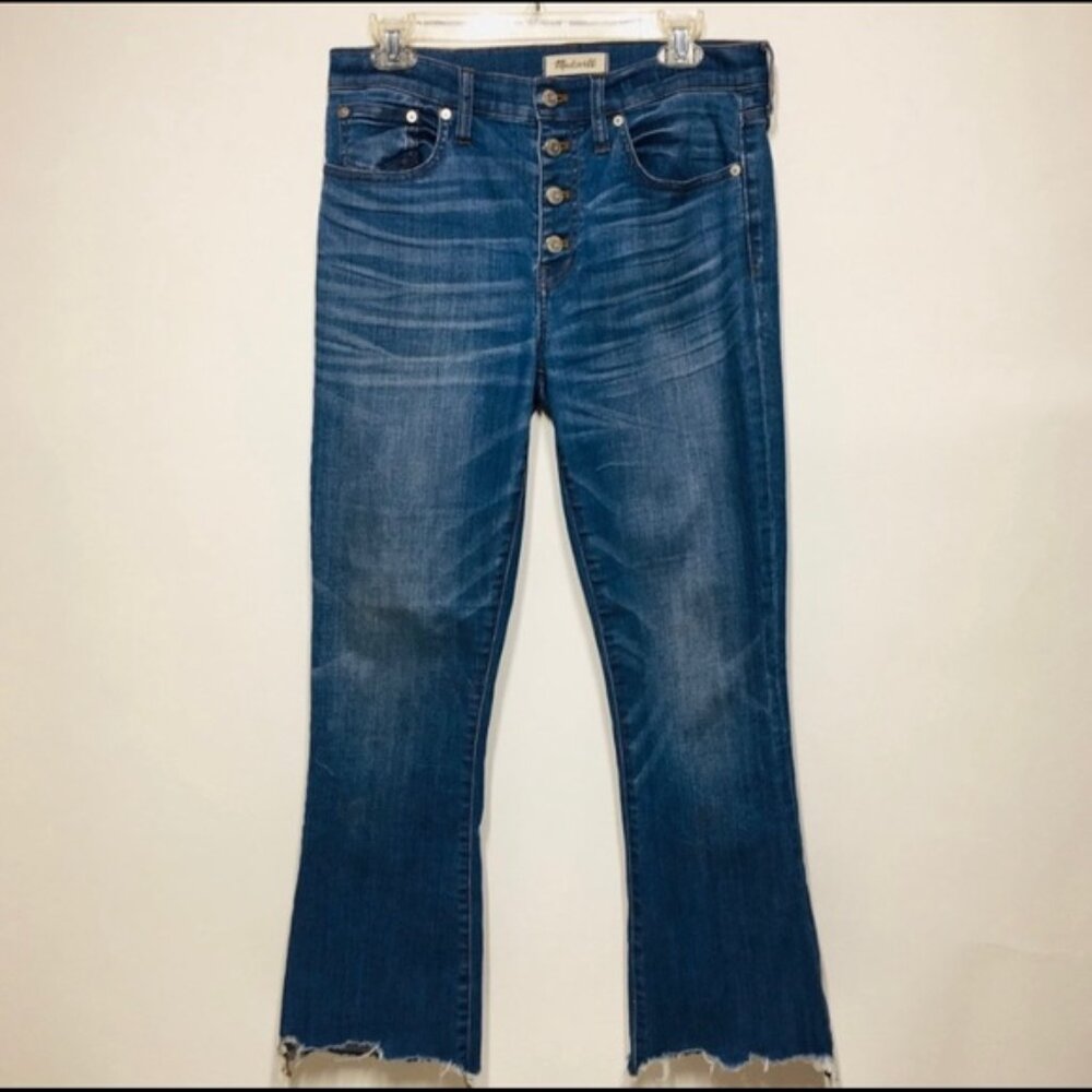 Madewell Cali Demi-Boot Jeans - Chewed Hem